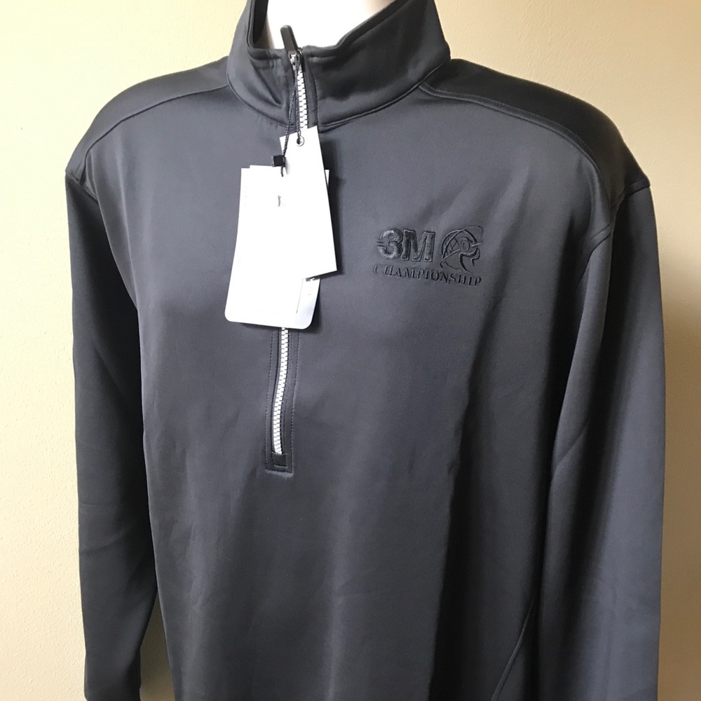 New Arnold Palmer XL Black ~3M Championship 1/2 Zip Golf Pullover